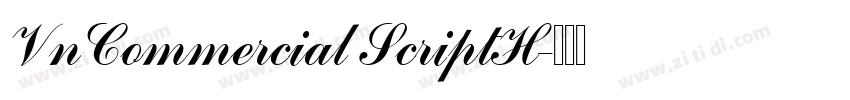 VnCommercial ScriptH字体转换